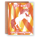 Card - Hay Girl This is your Year!