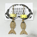 Earrings - Gold Fish