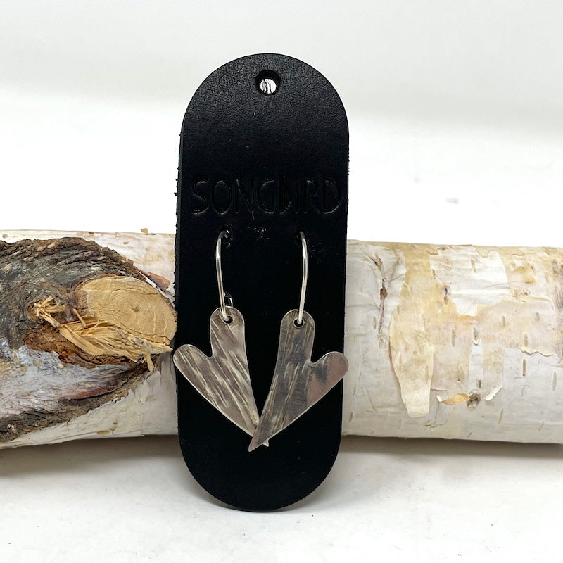 Earrings - Heart Dangles | Sterling Silver