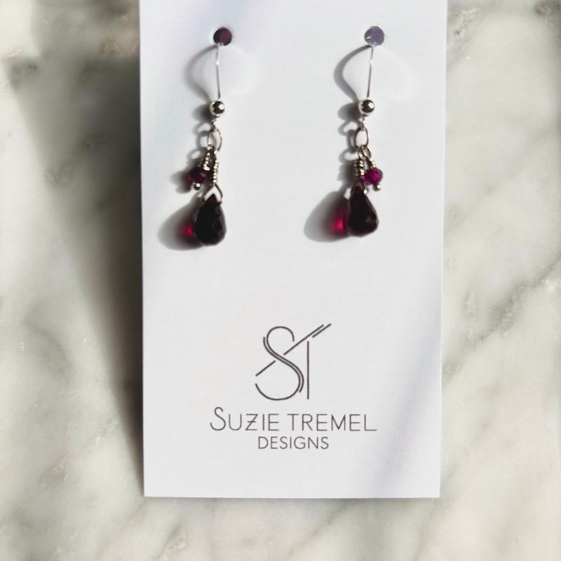 Earrings - Gemstone Drops