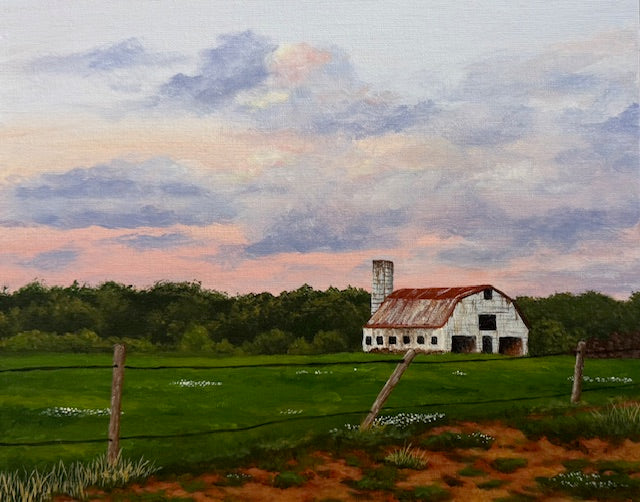 Print - Sunset at White Barn