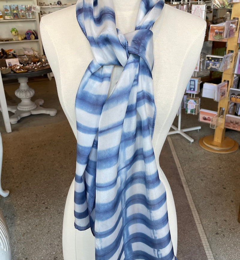 Silk Scarves - Shibori Resist
