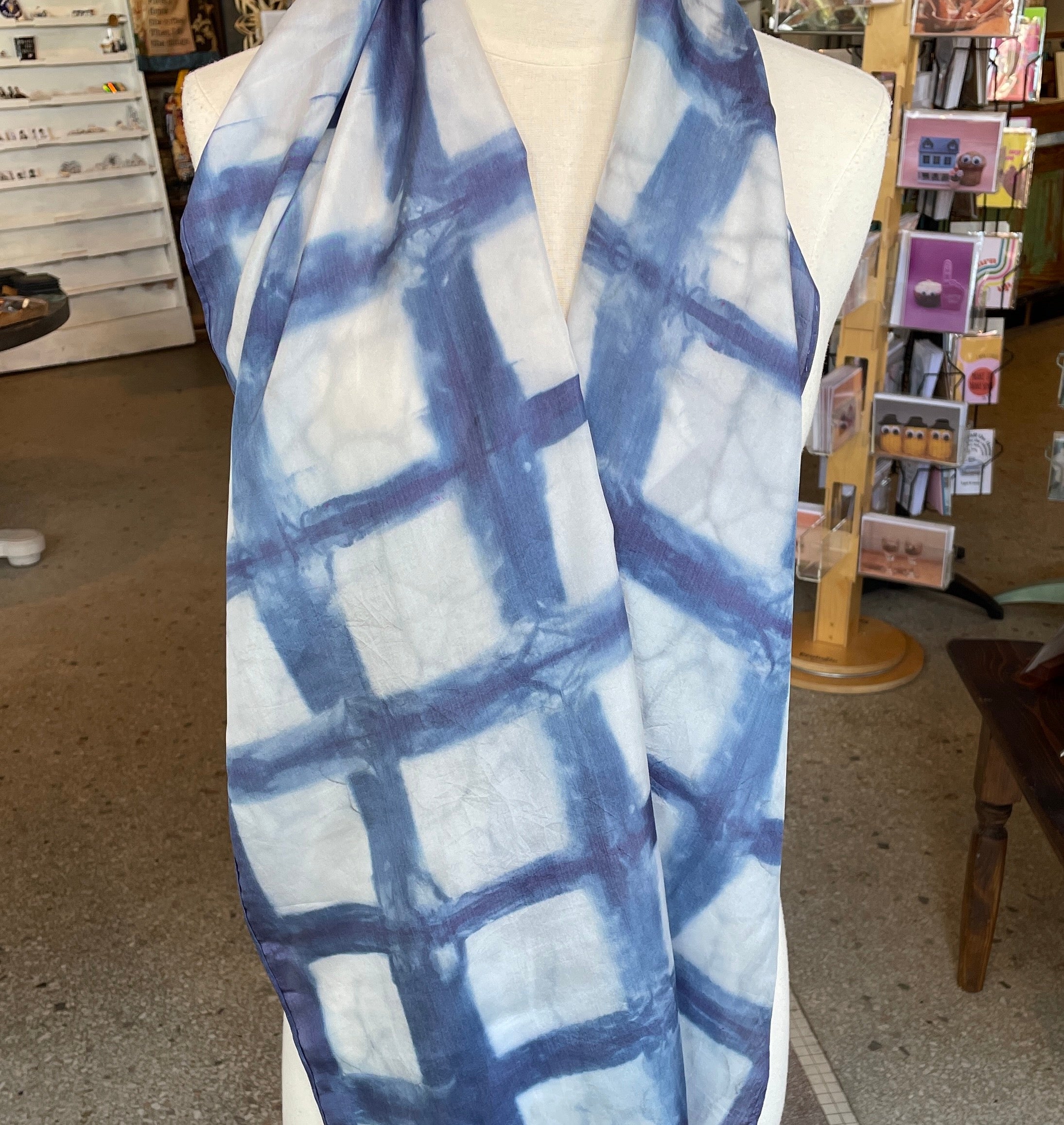 Silk Scarves - Shibori Resist