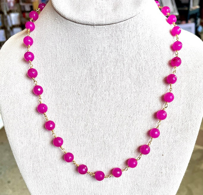 Necklcae - Jade (Dyed)