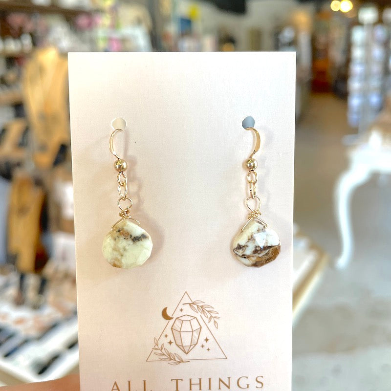 Earrings - Jasper Drops