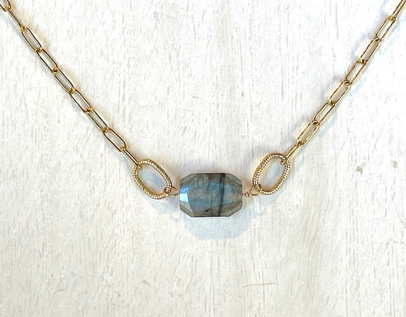 Necklace - Flashy Labradorite