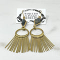 Earrings - Labradorite Fringe