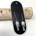 Earrings - Crystal, Labradorite + Quartz