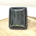 Ring | Rectangle labradorite