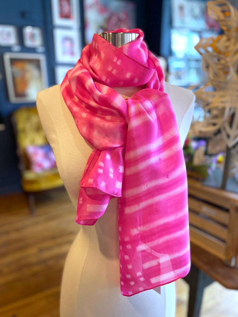 Silk Scarves - Shibori Resist