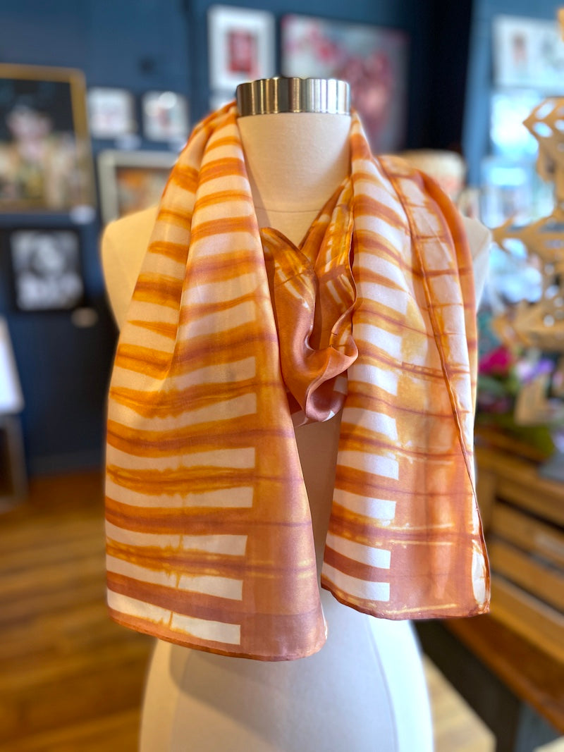 Silk Scarves - Shibori Resist