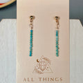 Earrings - Larimar Stack (Tiny)