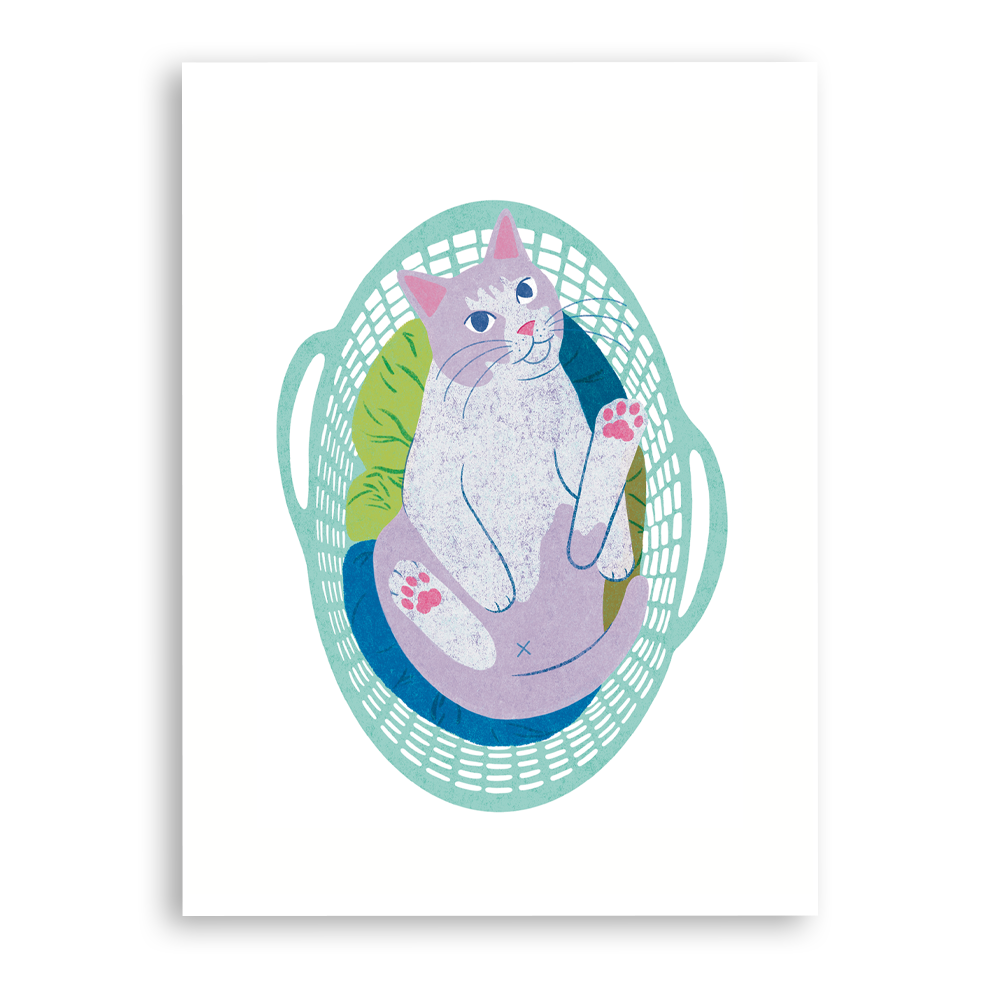 Print - Laundry Cat