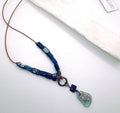 Necklace - Leather (Ancient Roman Glass)