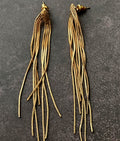 Earrings - Liquid golden dangle
