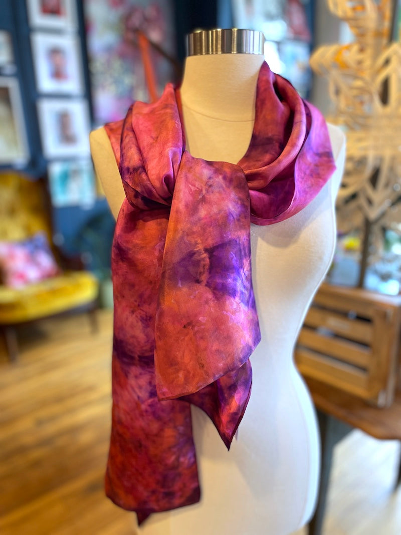 Silk Scarves - Shibori Resist