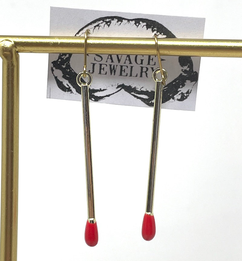 Earrings - Matchsticks