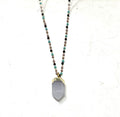Necklace - Miyuki Bead Chain w/Citrine or Chrysoprase