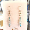 Earrings - Moonstone Saucer Stacks