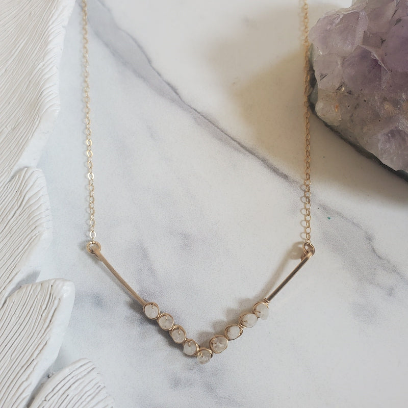 Necklace - Moonstone V GF