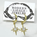 Earrings - North Star Diamond Huggies