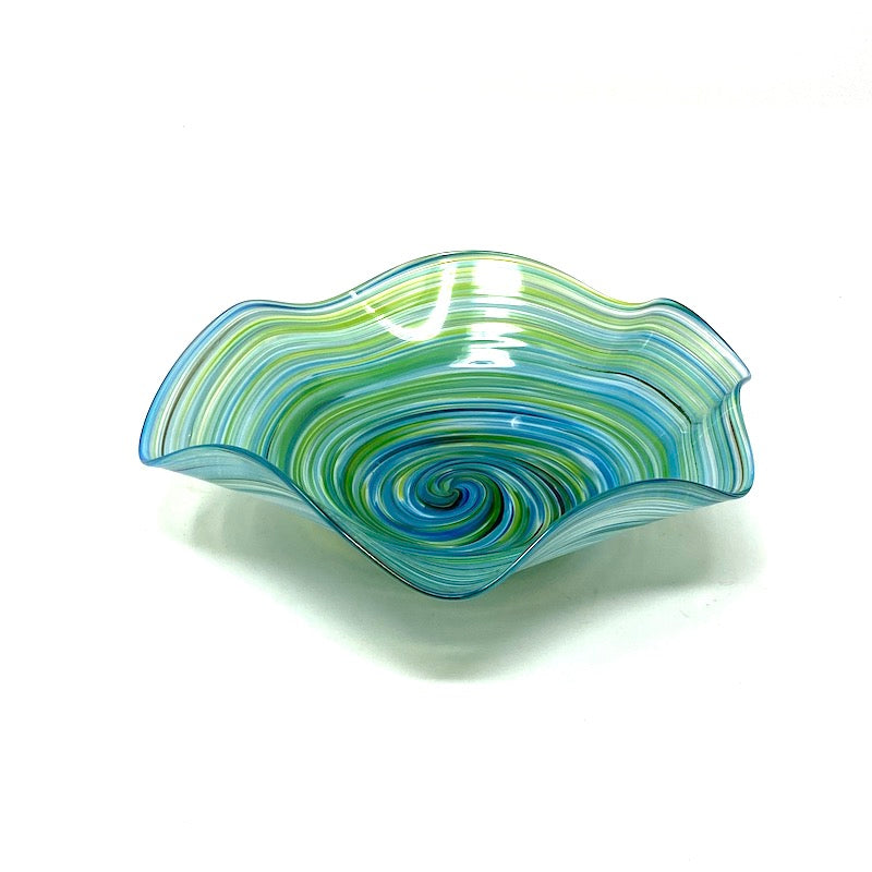 Wave Bowl - Blue Green Mix