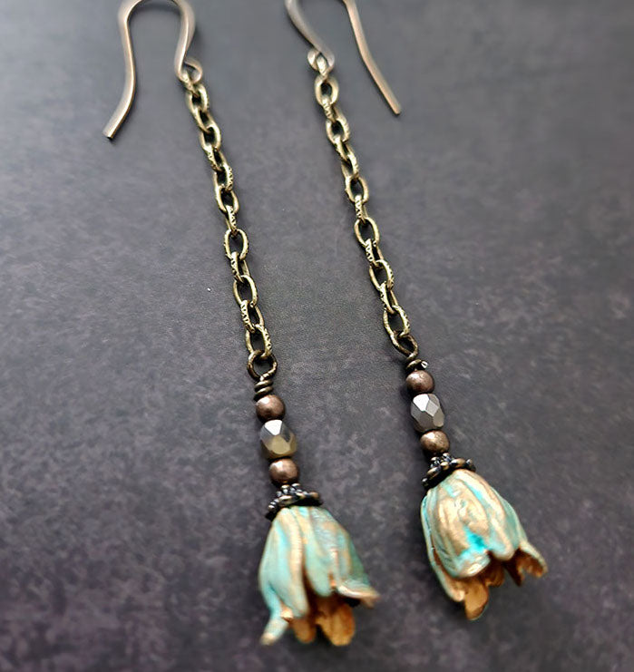 Earrings - Little tulip drop