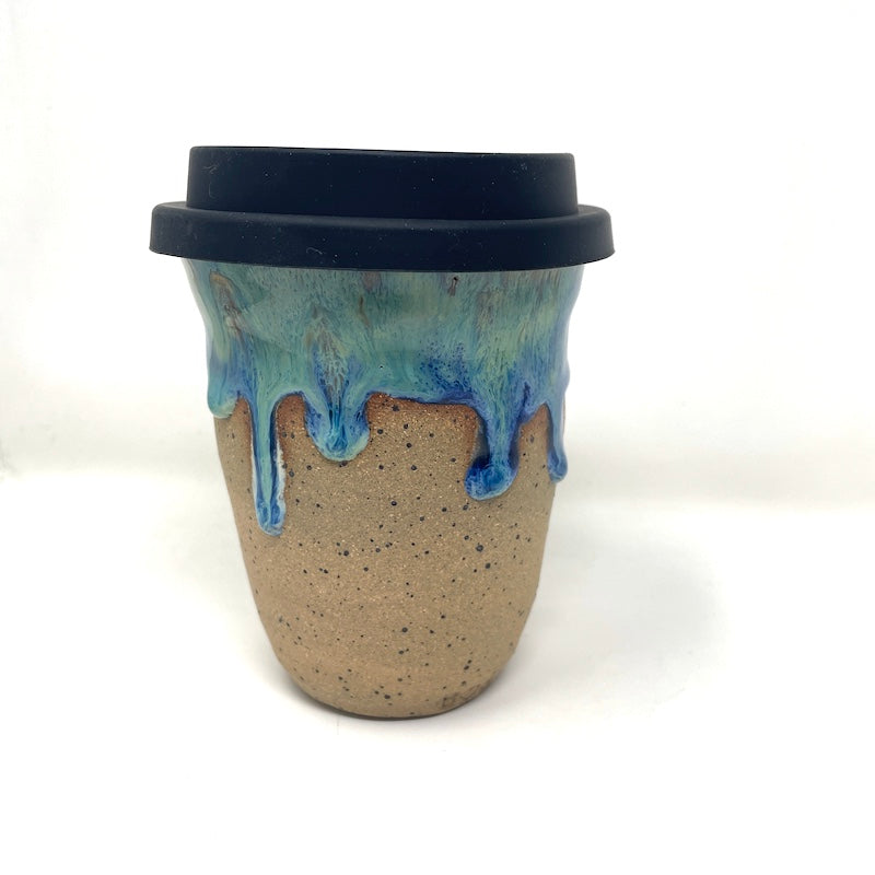To-Go Mug - Aqua Drip Wave