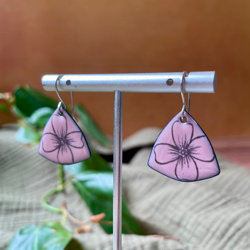Enameling Jewelry | Spring Flowers Earrings - March 21