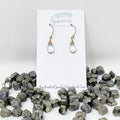 Earrings - Green Amethyst Teardrops