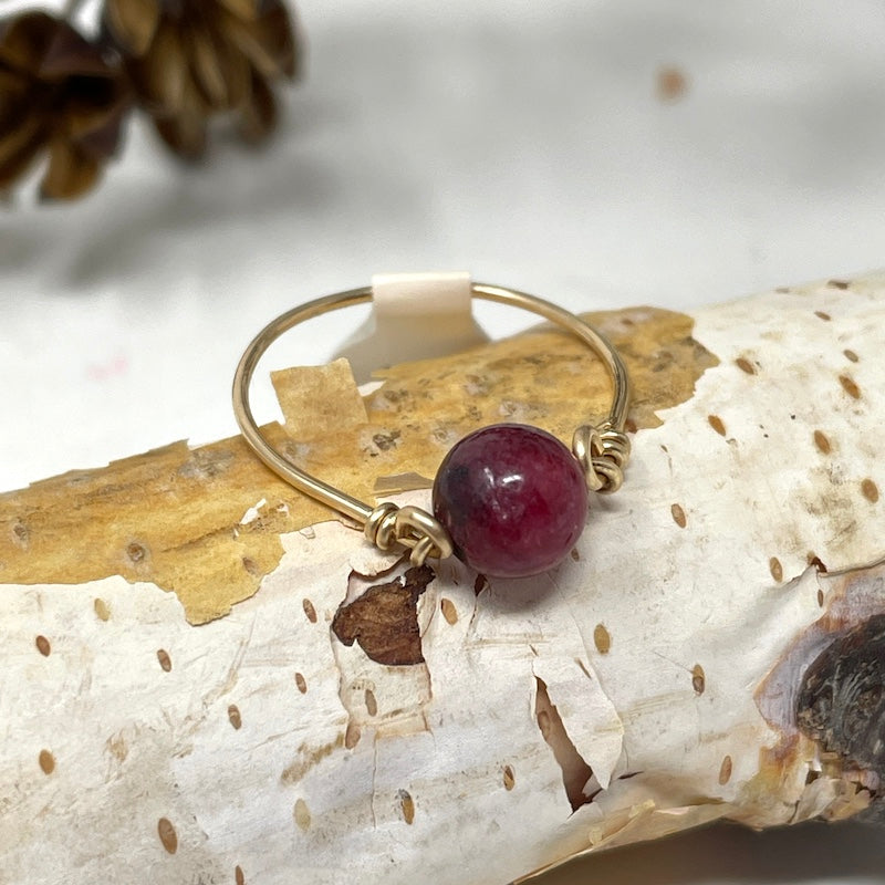Ring - Wire Wrapped Gem