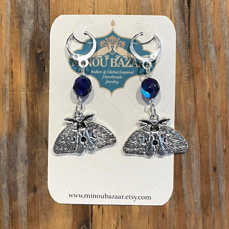 Earrings - Midnight Moth