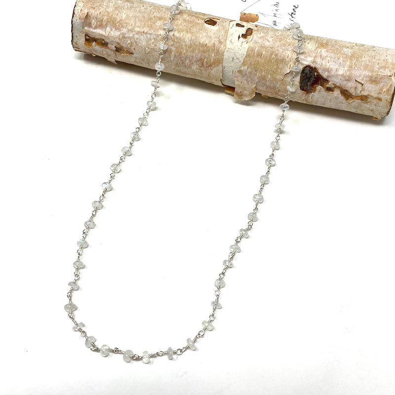Gemstone Choker - Silver