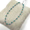 Gemstone Anklet - Silver
