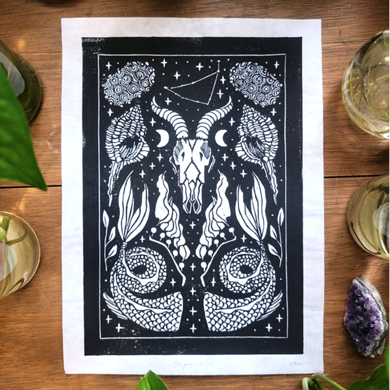 Block Print - Zodiac