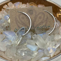 Earrings - Geo Silver Hoops