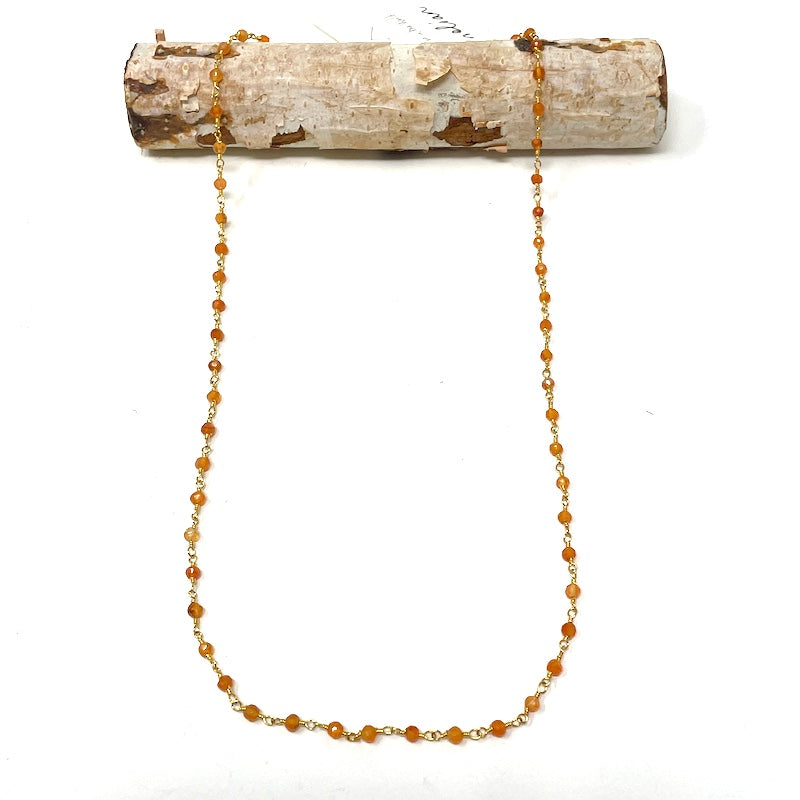 Gemstone Necklace - Gold