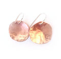 Earrings - Copper Discs