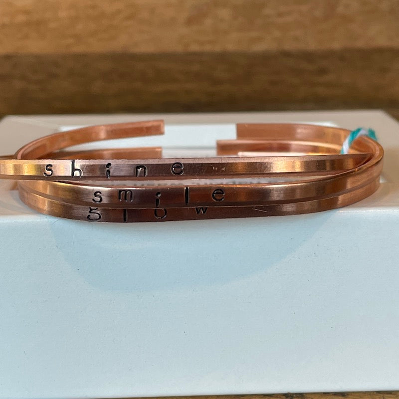 Copper Bracelet Trio