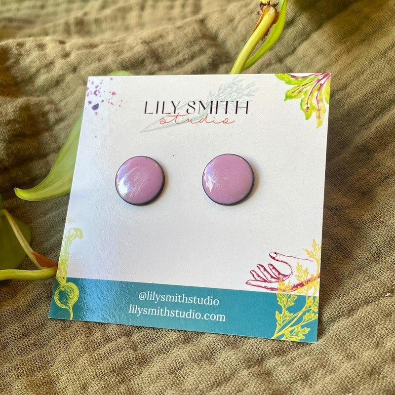 Dot Enamel Studs