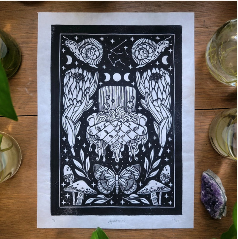 Block Print - Zodiac