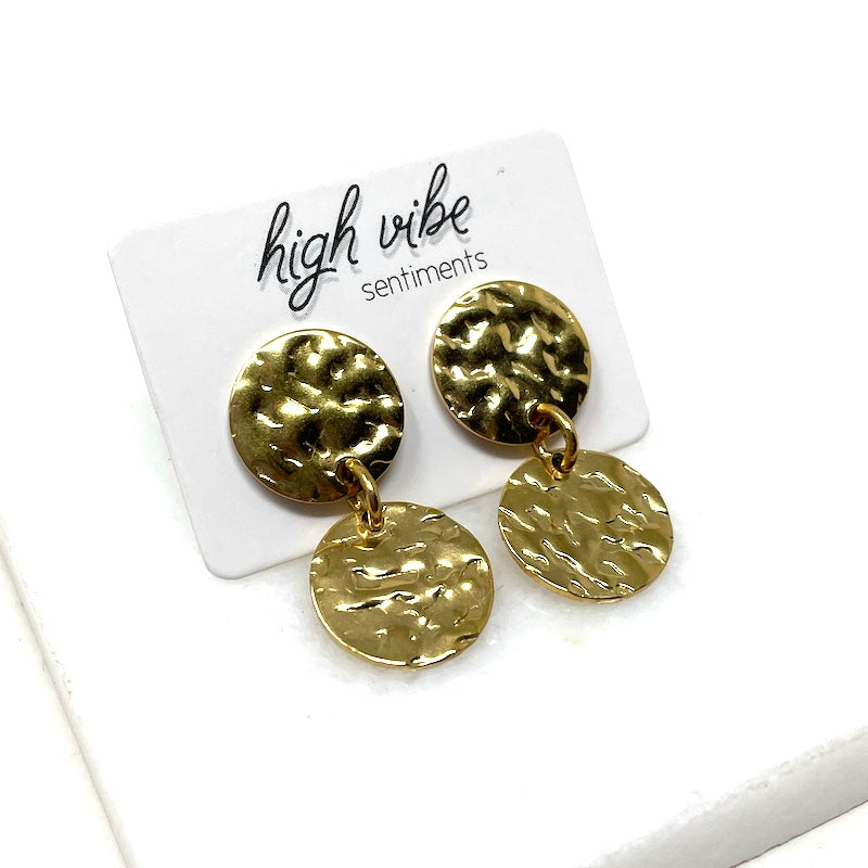Studs - Hammered Geo