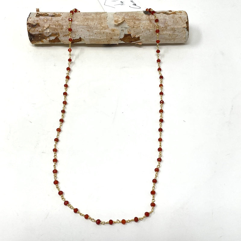 Gemstone Necklace - Gold