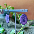 Orchid Pink Butterfly Doodle Earrings