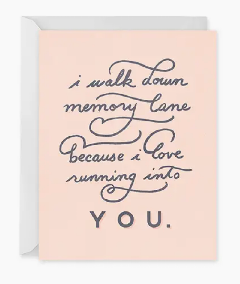 Card - I walk down memory lane