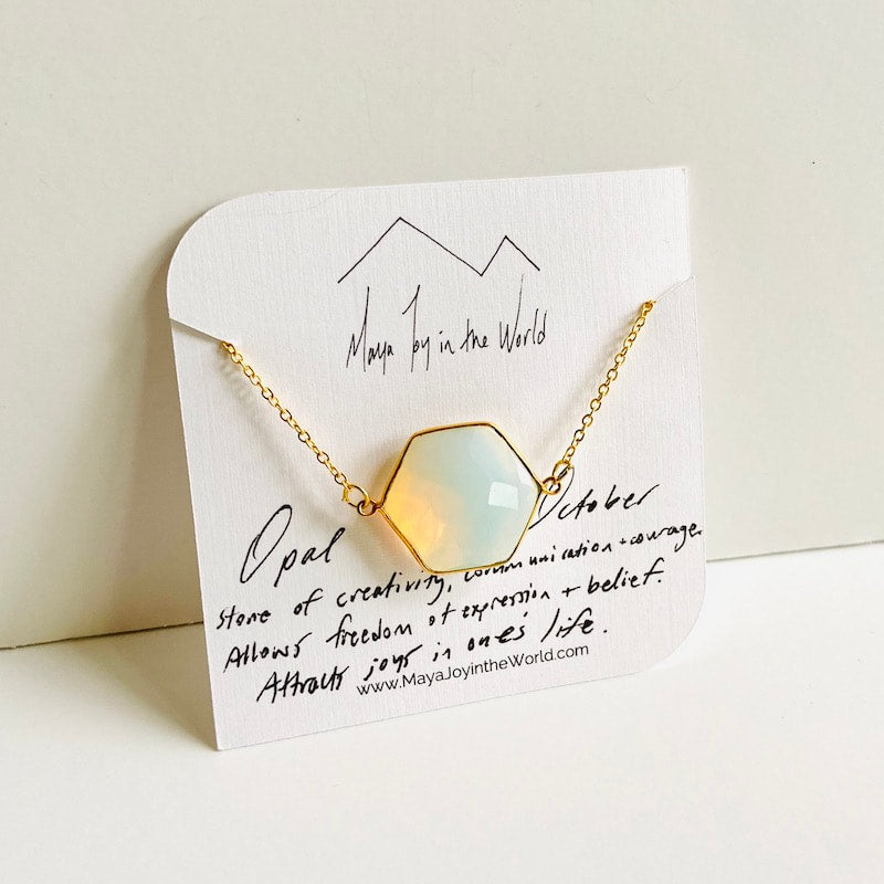 Birthstone Necklace - Gold