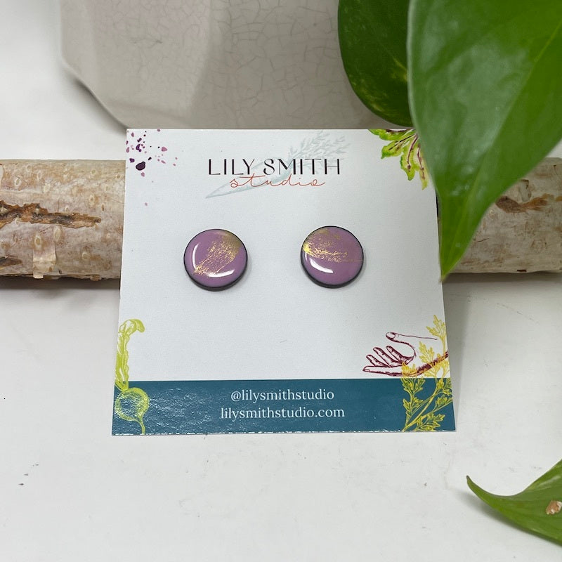 Dot Enamel Studs
