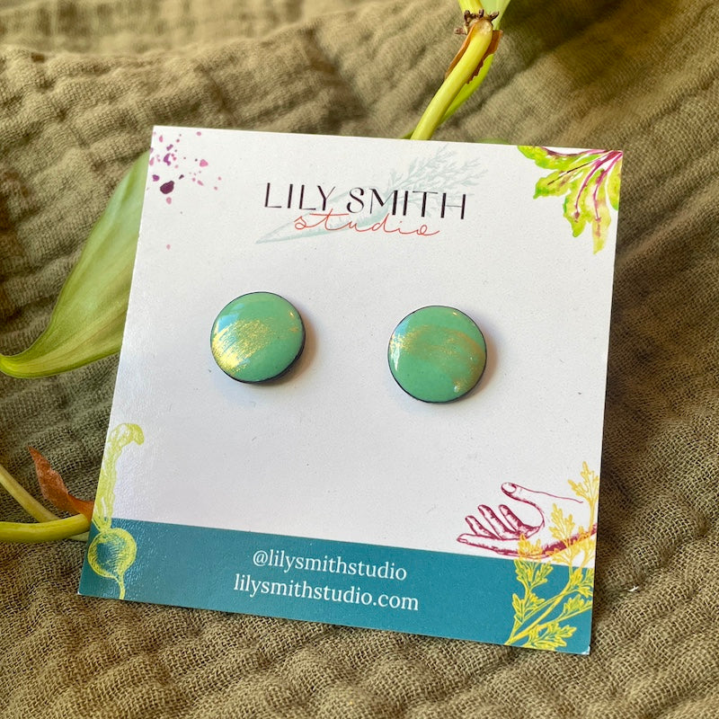 Dot Enamel Studs