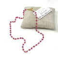 Gemstone Necklace - Gold