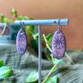 Pink Cosmos Doodle Earrings